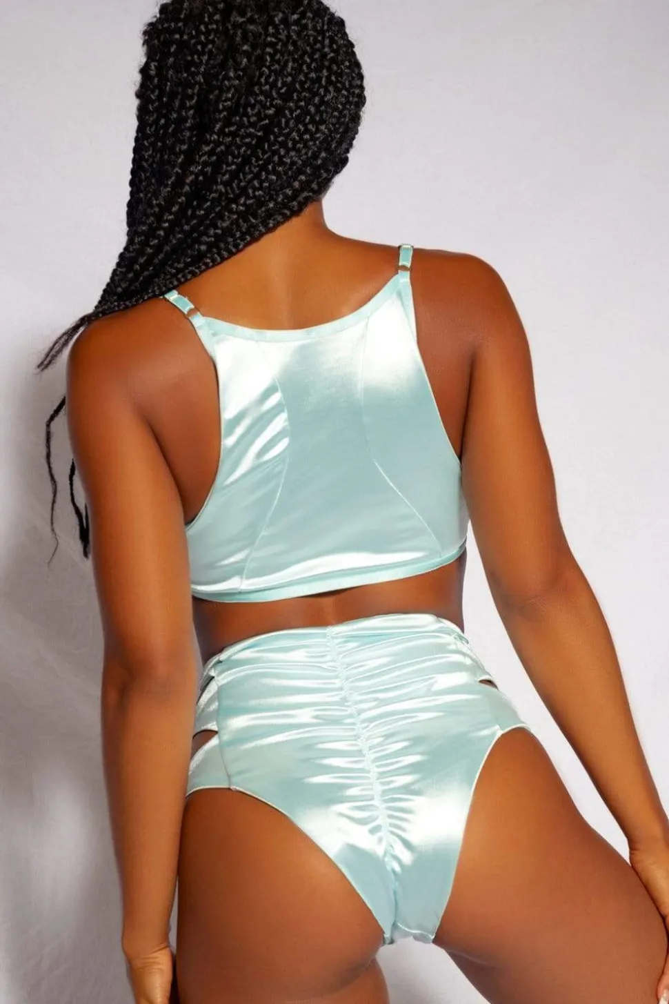 Women CXIX High Waisted Bottoms*Aphrodite High Waist Bottoms - Blue