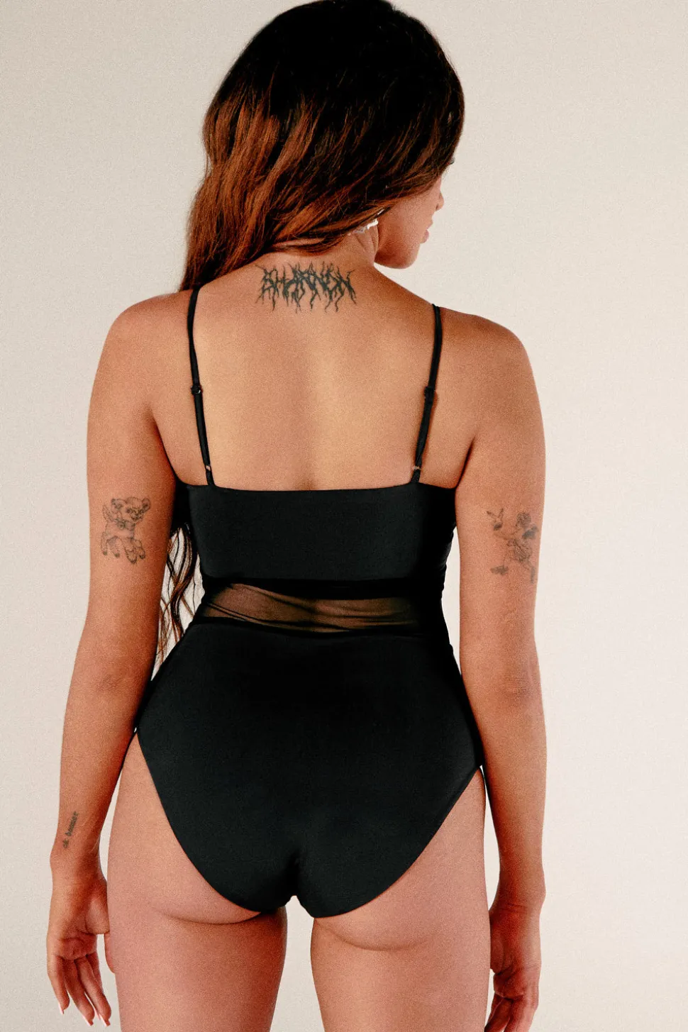 Women CXIX Body & Jumpsuits*Baddies Mesh Bodysuit - Black