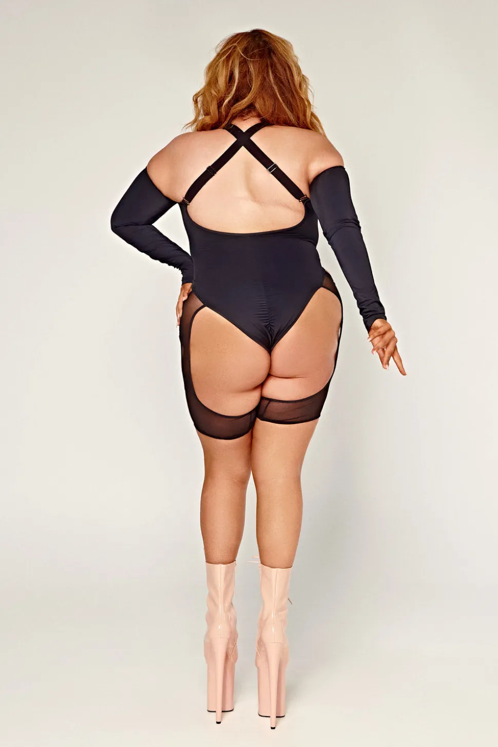 Women CXIX Body & Jumpsuits*Dollhaus Mesh Bodysuit - Black
