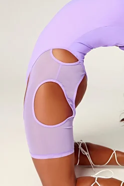 Women CXIX Body & Jumpsuits*Dollhaus Mesh Bodysuit - Purple