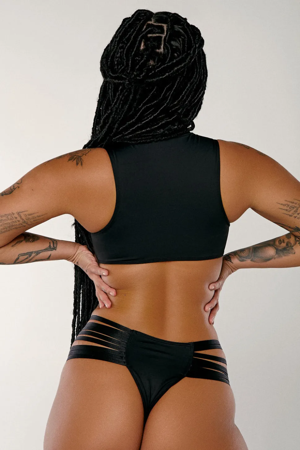 Women CXIX Tees & Tops*Dopamine Garter Top - Black