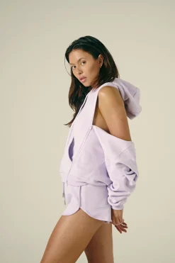 Women CXIX Joggers & Jumpers*Droptop Zip Hoodie - Lilac