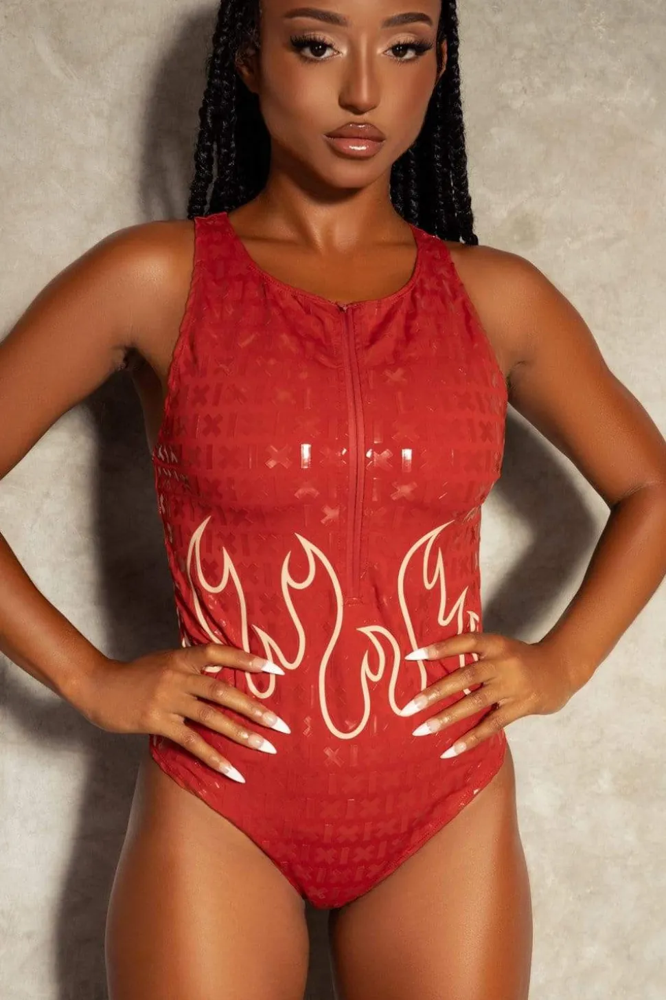 Women CXIX Body & Jumpsuits*Fya Gecko Grip Bodysuit - Red