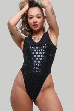 Women CXIX Body & Jumpsuits*Gecko Grip™ Bodysuit: Black