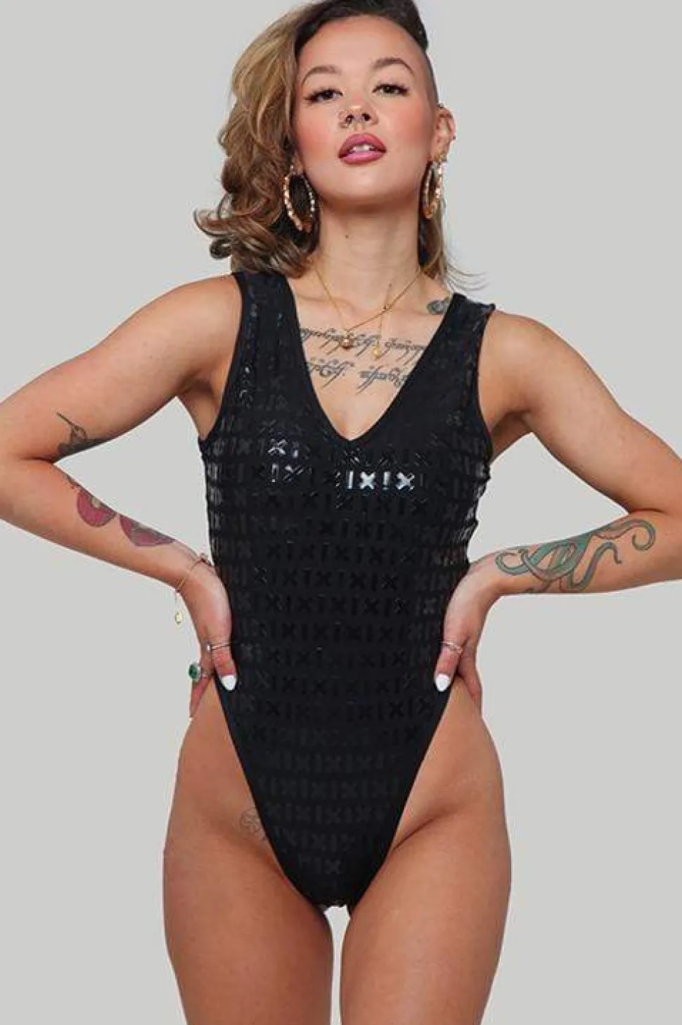 Women CXIX Body & Jumpsuits*Gecko Grip™ Bodysuit: Black