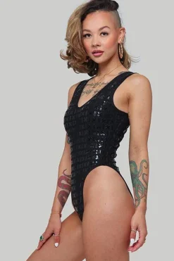 Women CXIX Body & Jumpsuits*Gecko Grip™ Bodysuit: Black
