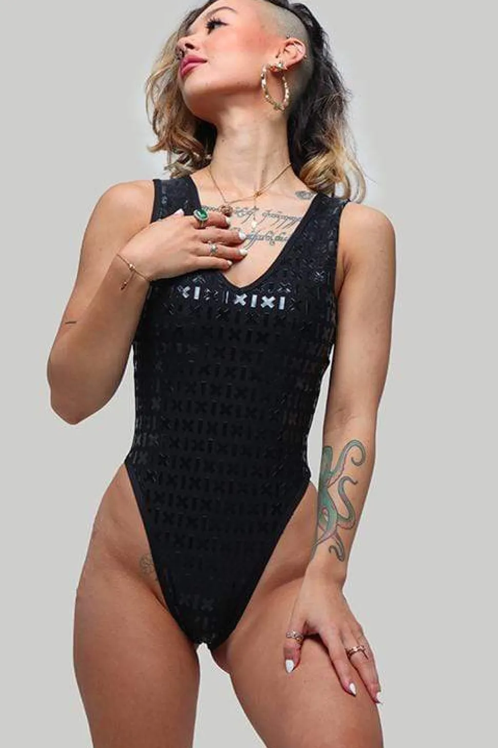 Women CXIX Body & Jumpsuits*Gecko Grip™ Bodysuit: Black