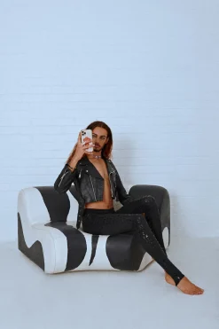 Women CXIX Leggings & Bikers*Gecko Grip™ Leggings: Black