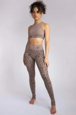 Women CXIX Leggings & Bikers*Gecko Grip™ Leggings: Dusky Leopard