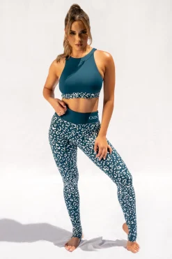 Women CXIX Leggings & Bikers*Gecko Grip™ Leggings: Twilight Leopard