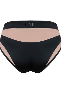 Women CXIX High Waisted Bottoms*Goddess High Waisted Bottoms - Black With Sand Mesh