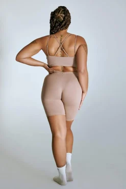 Women CXIX Leggings & Bikers*Luxlounge Biker Shorts - Taupe