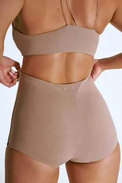 Women CXIX Leggings & Bikers*Luxlounge Booty Shorts -Taupe
