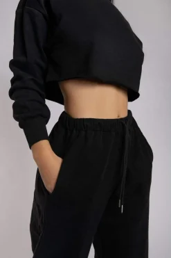 Women CXIX Joggers & Jumpers*Oversized Cropped Jumper - Black