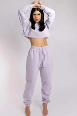 Women CXIX Tees & Tops*Oversized Cropped Jumper - Lilac