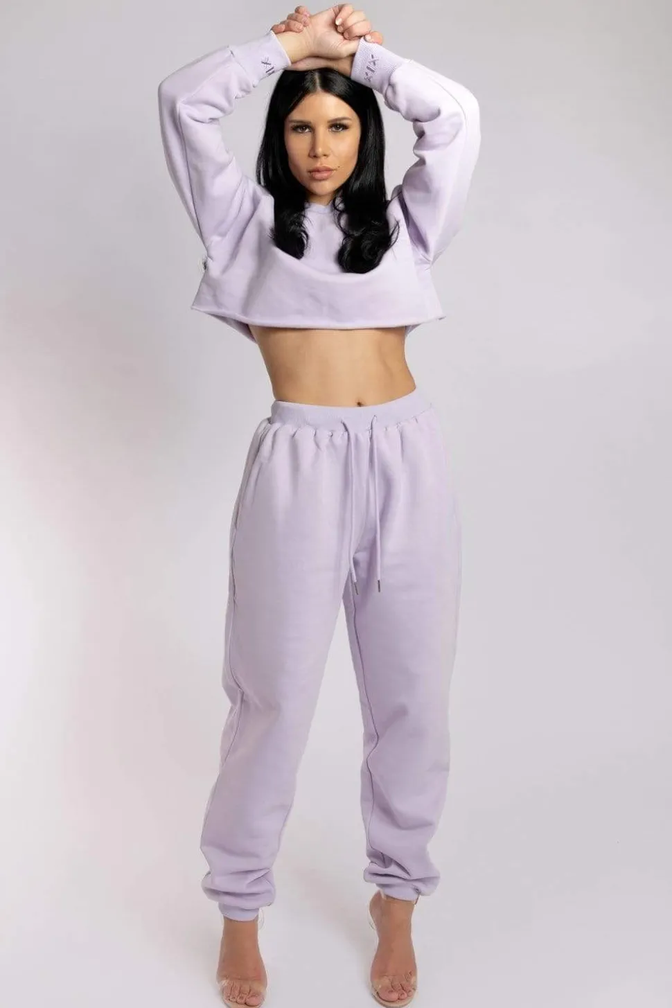 Women CXIX Tees & Tops*Oversized Cropped Jumper - Lilac