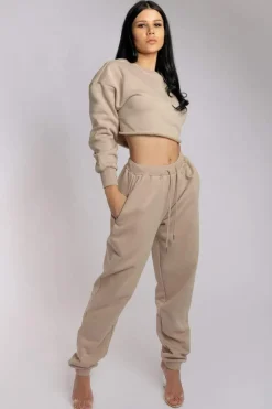Women CXIX Joggers & Jumpers*Oversized Jogger Bottoms - Fawn