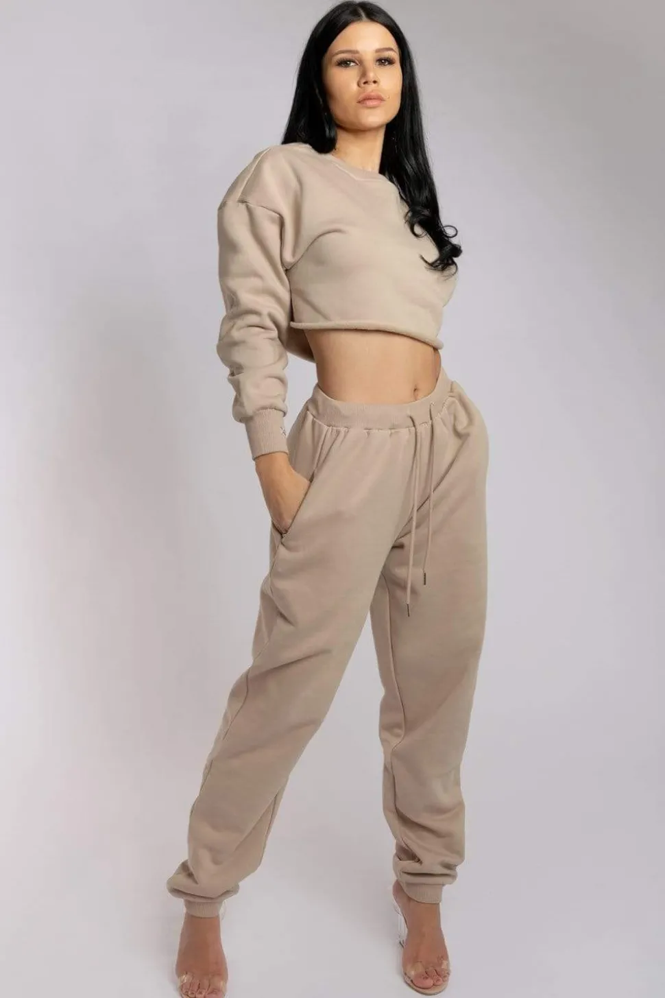 Women CXIX Joggers & Jumpers*Oversized Jogger Bottoms - Fawn