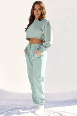 Women CXIX Joggers & Jumpers*Oversized Jogger Bottoms - Sage