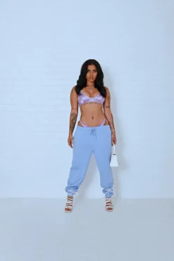 Women CXIX Joggers & Jumpers*Oversized Jogger Bottoms - Powder Blue