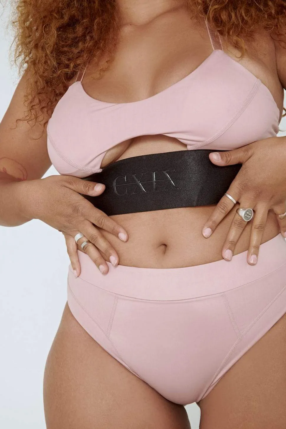 Women CXIX High Waisted Bottoms*Riding Solo High Waist Bottoms - Pink