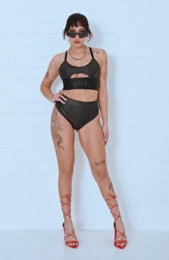 Women CXIX High Waisted Bottoms*Riding Solo High Waist Bottoms - Black