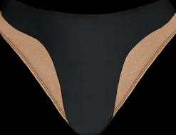 Women CXIX High Waisted Bottoms*Silhouette High Waist Bottoms - Black With Cream Mesh