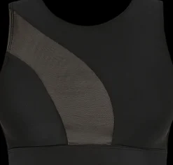 Women CXIX Tees & Tops*Silhouette Sports Bra - Black With Black Mesh