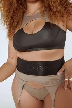Women CXIX Tees & Tops*Snatched Garter Bottoms - Mink