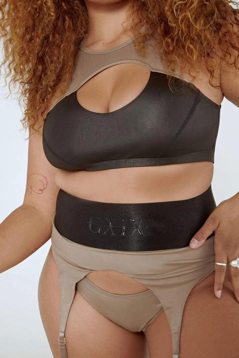 Women CXIX Tees & Tops*Snatched Garter Bottoms - Mink